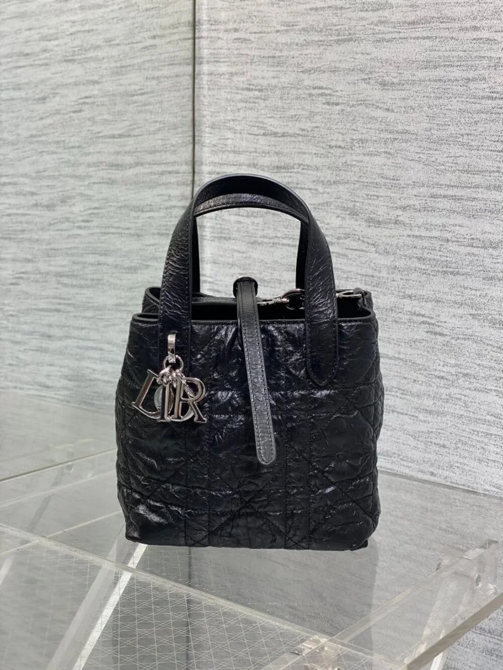 Christian Dior Mini Macrocannage Bucket Tote